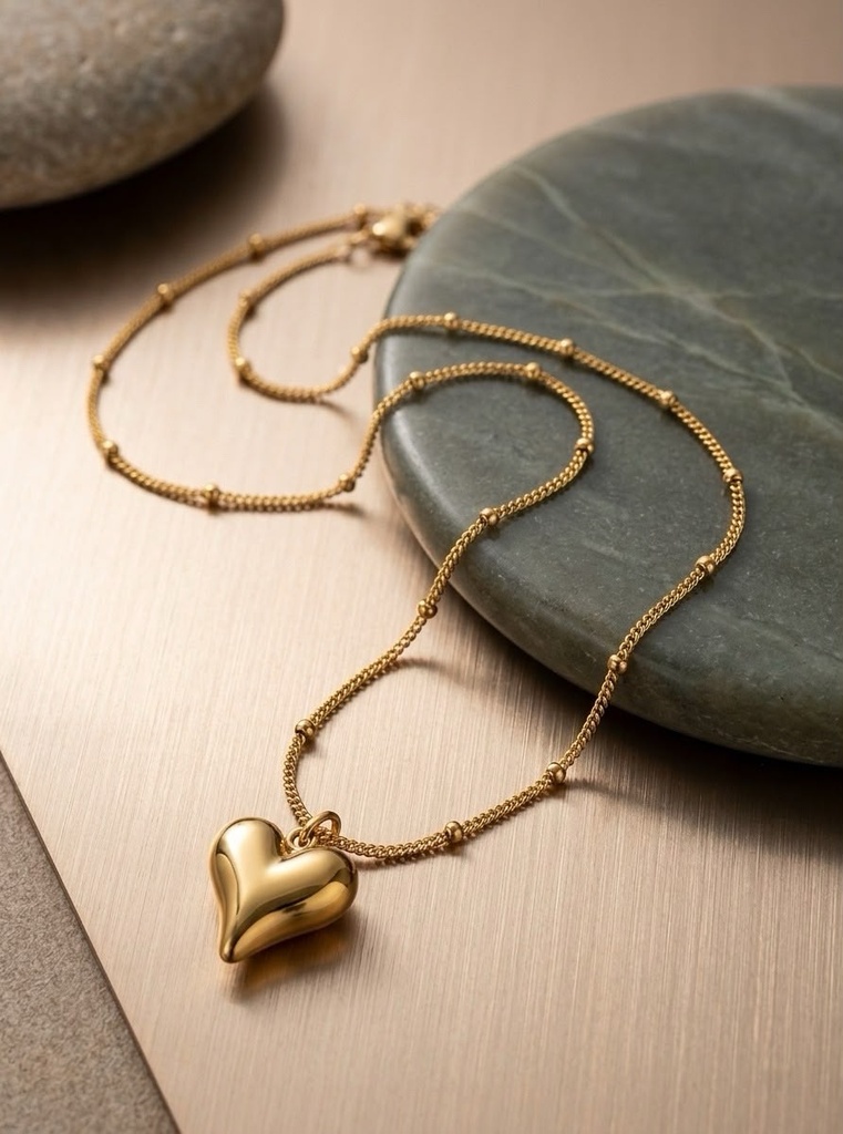 Puffy Golden Heart