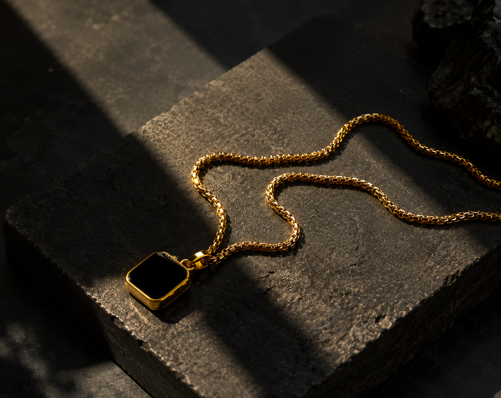 Black gold stone